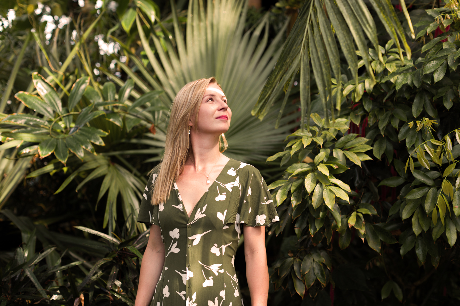 Woman in her new garden