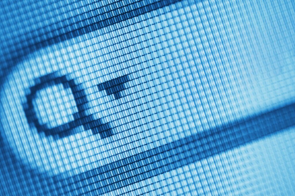 Closeup of AI search on computer screen